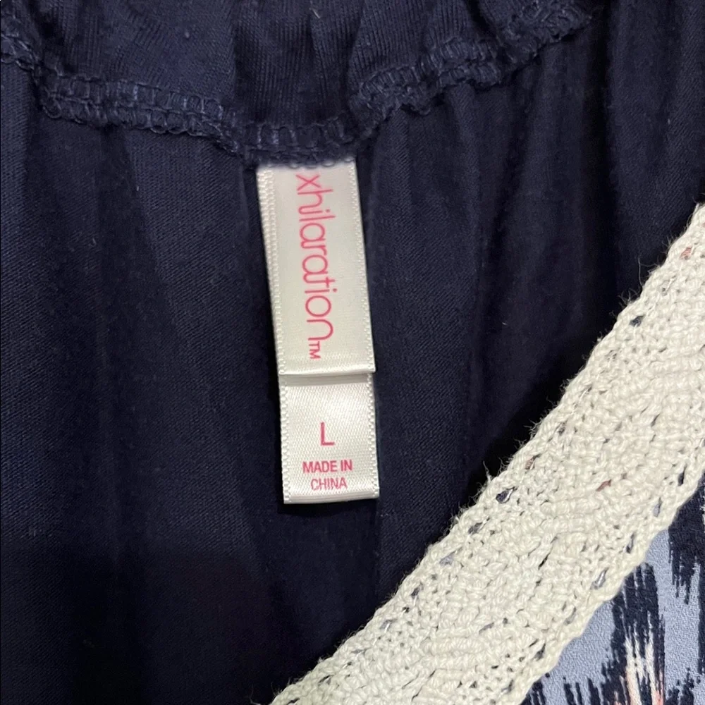 Xhilaration Geometric Tank Top - Navy and Pink - Picture 2 of 3